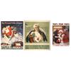 Image 1 : War Bond posters w/Christmas themes (3), The Present With a Future showing Santa w/bag of bonds, c.1