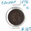 Image 1 : 1876 Canadian Large Cent Piece