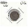 Image 1 : 1886 Canadian Five Cent Piece