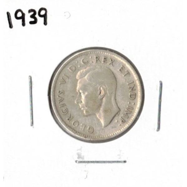 1939 Canadian Twenty-Five Cent Piece