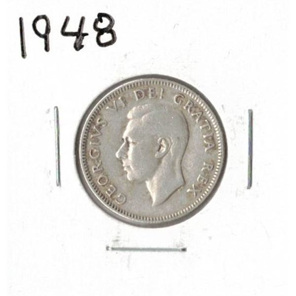 1948 Canadian Twenty-Five Cent Piece