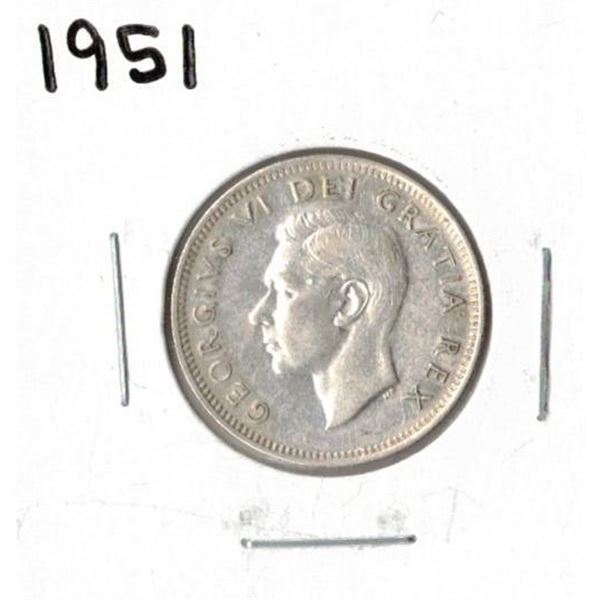 1951 Canadian Twenty-Five Cent Piece