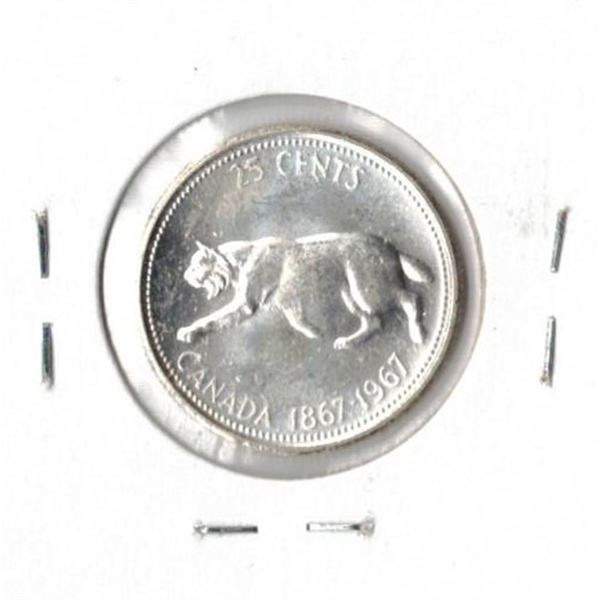 1967 Canadian Twenty-Five Cent Piece