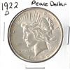 Image 1 : 1922 US Peace Dollar