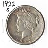 Image 1 : 1922 US Peace Dollar