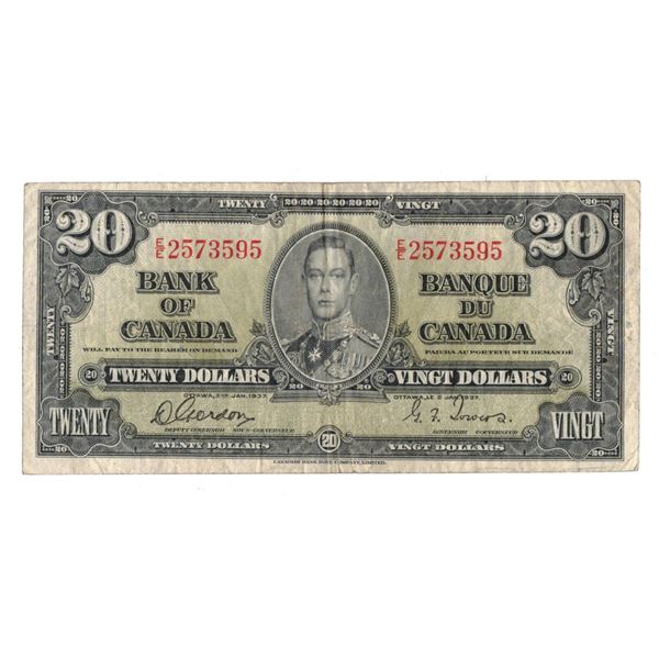 1937 Bank of Canada - Twenty Dollar Note