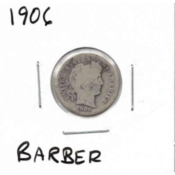 1906 US Barber Dime