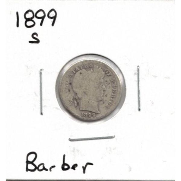 1899 US Barber Dime