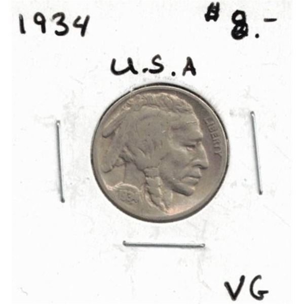 1934 US Buffalo Nickel