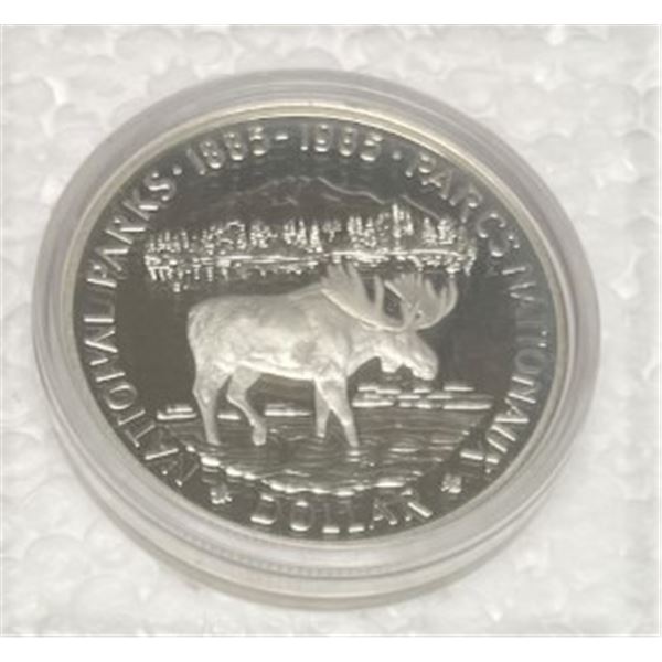 1985 Canadian Proof Silver Dollar National Parks