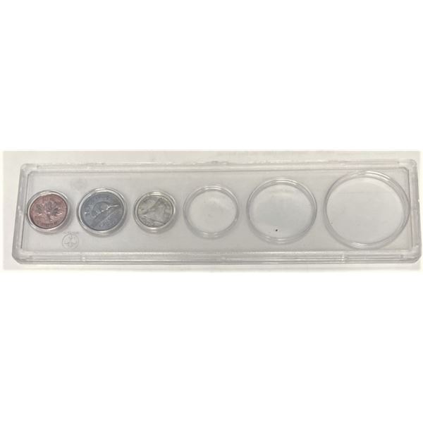 1963 Partial Canadian Uncirculated Set in Plastic Case