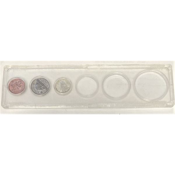 1965 Partial Canadian Uncirculated Set in Plastic Case