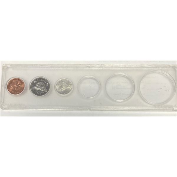 1966 Partial Canadian Uncirculated Set in Plastic Case