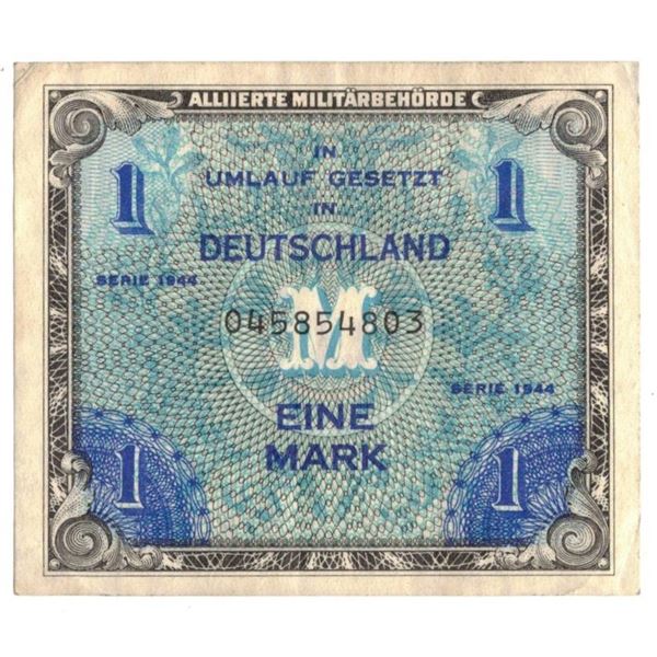 1944 Deutschland Occupation Money - One Mark