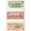 Image 2 : Sheet of 3 Canadian Bank Notes - Mixed