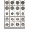 Image 1 : Plastic Page of Assorted Canadian Nickel Dollars, Twenty-Five Cent and Fifty Cent Coins