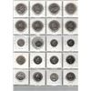 Image 2 : Plastic Page of Assorted Canadian Nickel Dollars, Twenty-Five Cent and Fifty Cent Coins