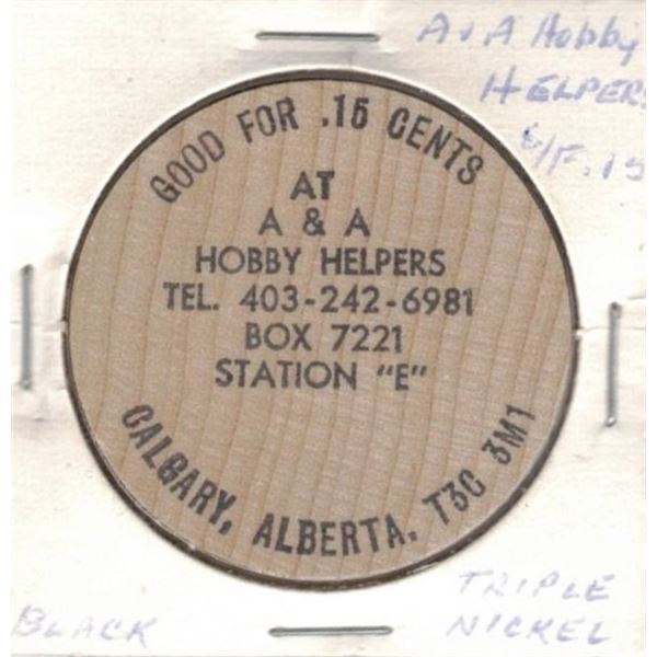 Wooden Nickel - Hobby Helpers - Calgary, AB