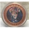 Image 1 : Canada Colorized Santa Fifty Cent Coin , Shows Santa and Rudolf with lenticular printing