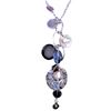 Image 1 : Lia Sophia Windsong Neptune Silver and Abalone Shell Disc Platinum Plated Necklace and Bracelet Set
