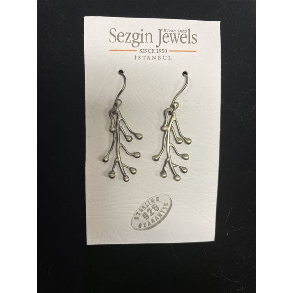 0.925 Sterling Silver Earrings, Sezgin Jewels