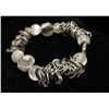 Image 1 : Silver Tone with Glass Beads Stretchy Bracelet