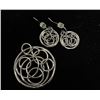 Image 1 : Lia Sophia Rhodium Earrings and Matching Penant