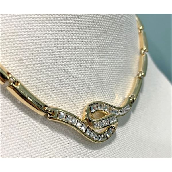 Gold Tone zirconia Chain