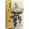 Image 2 : Vintage Enamel Clown Brooch , The Legs Pivot