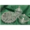 Crystal , Three dishes with lids