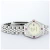 Image 4 : Rolex Ladies Stainless Steel Yellow Diamond & Ruby 26MM Datejust Wristwatch