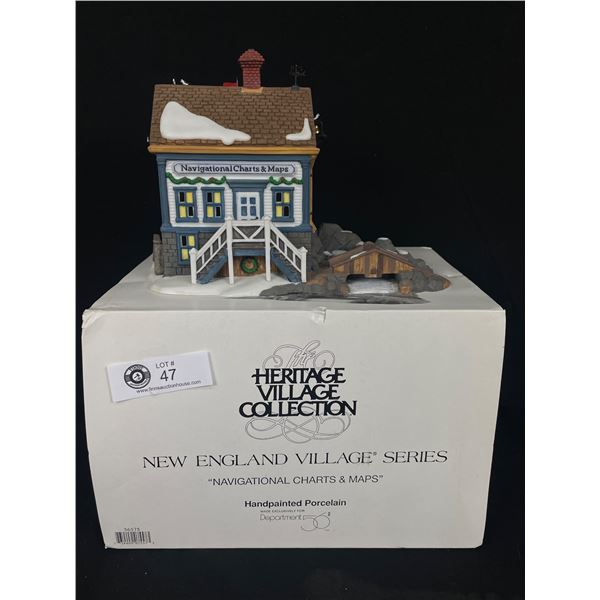 Department 56 New England Village Lakeshore Holiday House (2011 Annual Set) - Lighted Ceramic Christmas Collectible Lakeshore Holiday House 2011