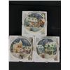 Image 2 : Lot of 3 Rhodes Studios Christmas Plates