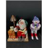 Image 2 : Lot of 2 Christmas Decorations. Fibre Optic Snowman and Story Teller Santa With Cassette Player