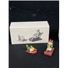 Image 2 : Lot of 3 Department 56  North Pole Series "Testing The Toys"," Tangled in Tinsel" and "Marshmallows 