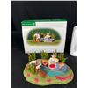 Image 2 : Lot of 2 Department 56 New England Village Series "Gathering Cranberries " &" Dairy Delivery Sleigh"