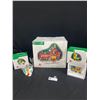 Image 1 : Lot of 3 Department 56  North Pole Series  LEGO "Little Builders"," Building Creation Station" and "