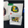 Image 4 : Lot of 3 Department 56  North Pole Series  LEGO "Little Builders"," Building Creation Station" and "