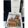 Image 3 : Lot of 2 Department 56 Dickens Village "Village Church" & "T.Puddlewick Spectical Shop"