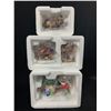 Image 2 : Lot of 3 Department 56 North Pole Series." More Play-Doh Please" , " Just a Cup of Joe" &  "Wrap and