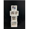 Image 2 : Lot of 4 Department 56 North Pole Series." Glass Ornament Works"