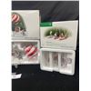 Image 3 : Lot of 4 Departement 56 North Pole Series "Dash Away Delivery Hot Air Balloon" Plus 3 Elf Sets