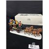 Image 2 : Department 56 Heritage Village Series "Holiday Coach" &" The Fezziwig Delivery Wagon"