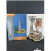 Image 2 : Lot of 2 Department 56 Buck's County "Windmill By The Chicken Coop" & "The Abandoned Gas Pump"