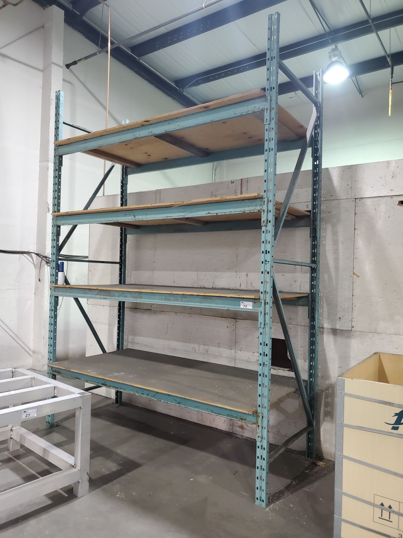 APPROX. 10FT PALLET RACKING SECTION ( BLUE) - 12FT TALL X 3 1/2FT DEEP
