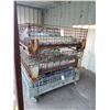 Image 2 : 3 METAL PALLET CAGES INCLUDING CONTENTS-GALVANIZED 90 DEGREE BRACKETS