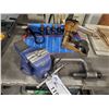 Image 1 : RECORD NO.3 BENCH VICE, WESTWARD 9PC FILE SET, LARGE ALUMINIUM C-CLAMP & BOSTITCH BOX STAPLER