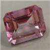 Image 1 : 7.22 CTS EMERALD CUT PINK TOPAZ 10x12 MM