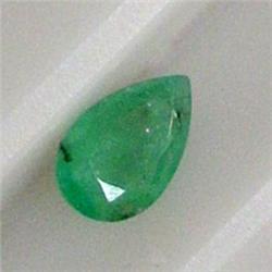 0.73 CTS PEAR EMERALD 8x5 MM