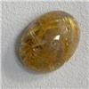 Image 1 : 24.19 CTS OVAL RUTILATED QUARTZ CABOCHON 20x15 MM